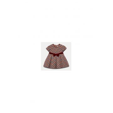 Rochie de zi 5514 Bej Regular Fit - Poliester - 18 luni
