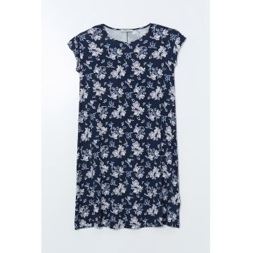 Rochie dreapta cu model floral
