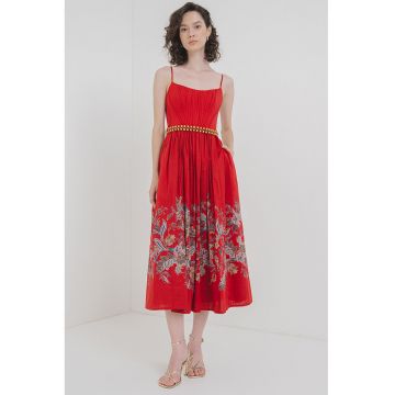 Rochie evazata cu imprimeu