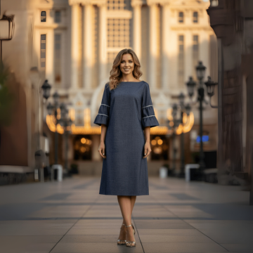 Rochie gri Alesia