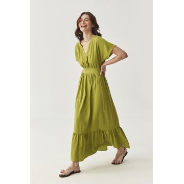 Rochie maxi cu decolteu in V