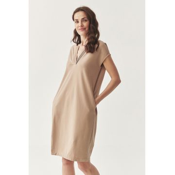 Rochie midi cu buzunare oblice