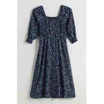 Rochie midi cu decolteu patrat