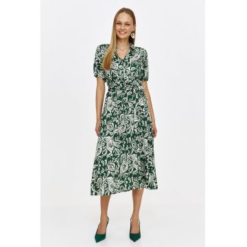 Rochie midi cu imprimeu grafic