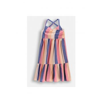 Rochie midi evazata - in dungi