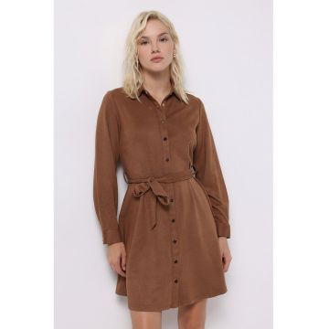 Rochie mini cu un cordon in talie