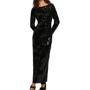 Rochie PL953636 -  Poliester/Elastan - Negru