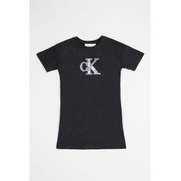 Rochie scurta cu imprimeu logo