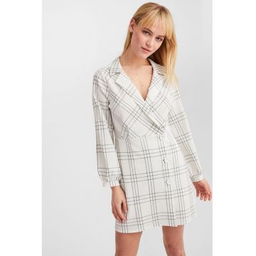 Rochie scurta cu model in carouri