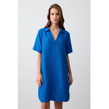 Rochie scurta dreapta de in