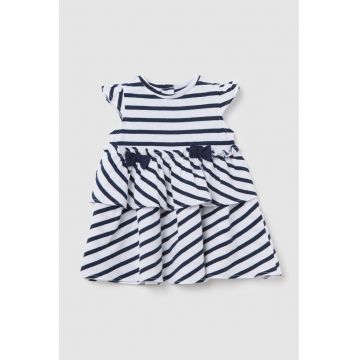 Rochie stratificata cu dungi