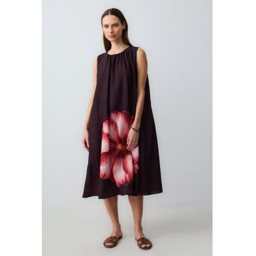 Rochie supradimensionata cu imprimeu floral