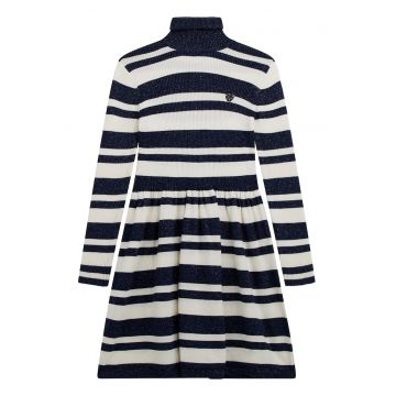 Rochie tricotata cu dungi