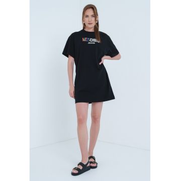Rochie-tricou cu imprimeu logo