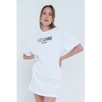 Rochie-tricou cu imprimeu logo