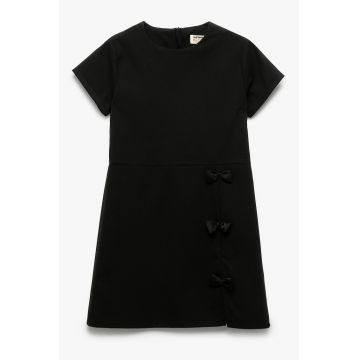 Rochie uni cu funda