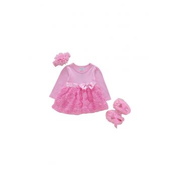 Rochita Fetite Rose cu Papucei