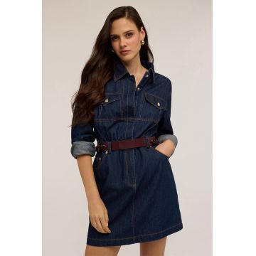 Rochie-camasa din denim