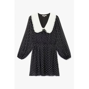 Rochie cu guler Peter Pan si model buline