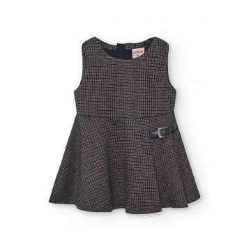 Rochie cu model in carouri - fara maneci
