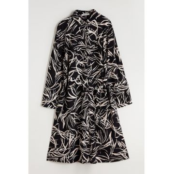 Rochie cu model si cordon in talie