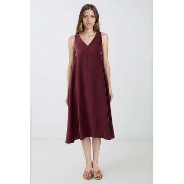 Rochie din amestec de modal cu decolteu in V