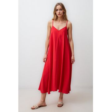 Rochie din amestec de modal cu decolteu in V