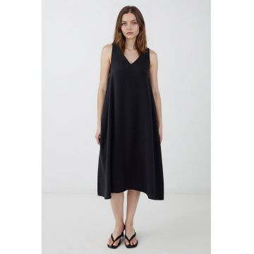 Rochie din amestec de modal cu decolteu in V