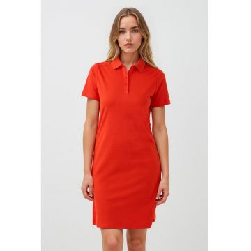 Rochie dreapta scurta din amestec de bumbac