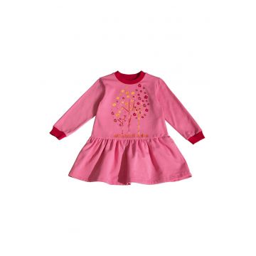 Rochie evazata cu design brodat