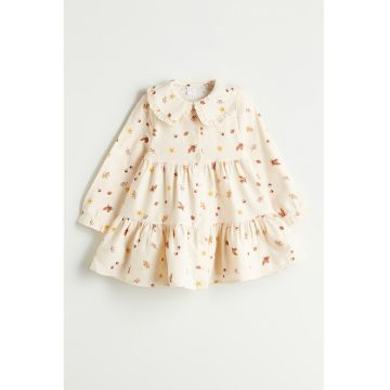 Rochie evazata cu guler Peter Pan