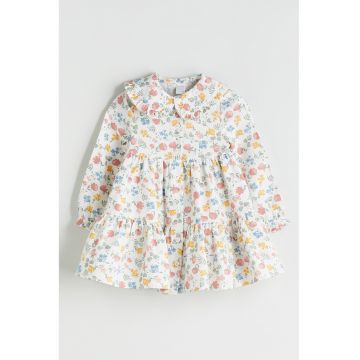 Rochie evazata cu guler Peter Pan