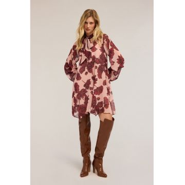Rochie evazata cu imprimeu floral