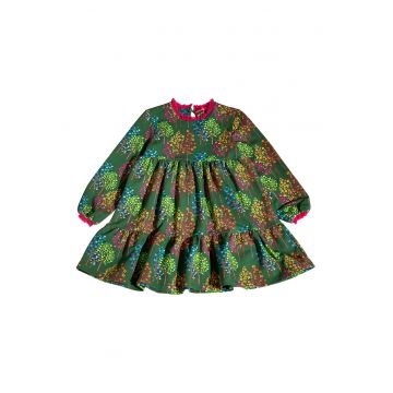 Rochie evazata cu model floral