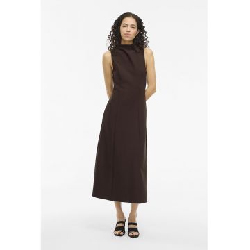 Rochie fara maneci cu croiala in A