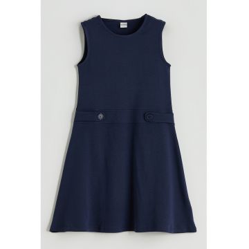 Rochie fara maneci - cu pliuri