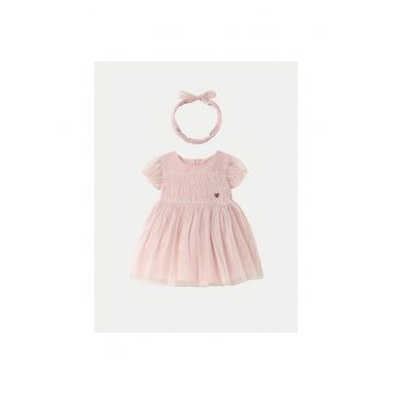 Rochie fete  1902 - Poliester - Roz