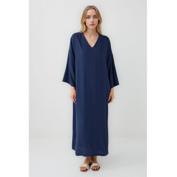 Rochie lunga cu decolteu in V