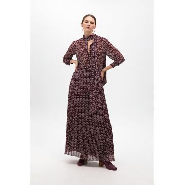 Rochie maxi cu imprimeu logo