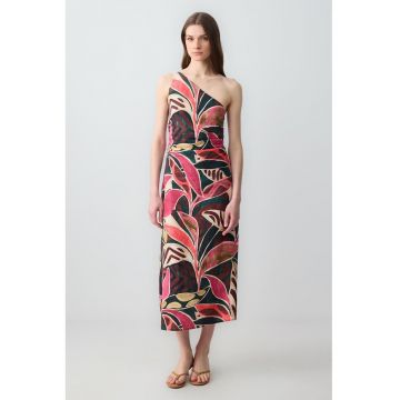 Rochie maxi din amestec de in