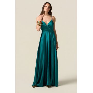 Rochie maxi din satin