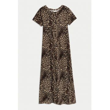 Rochie midi cu animal print