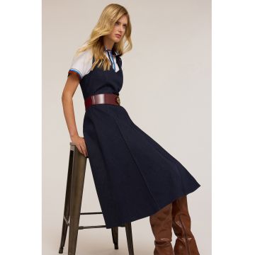 Rochie midi cu decolteu in V