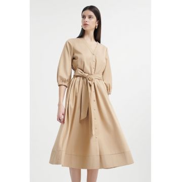 Rochie midi cu maneci 3/4