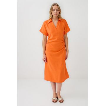 Rochie midi cu maneci scurte