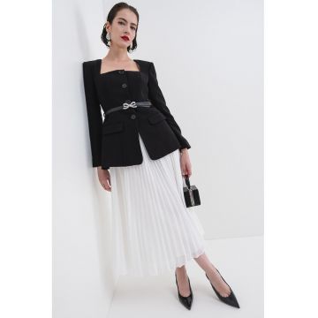 Rochie midi cu model 2in1 si curea