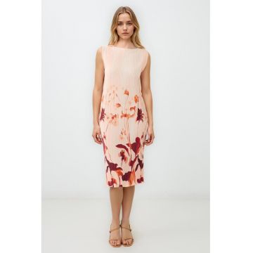 Rochie midi cu model floral