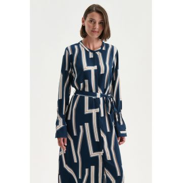 Rochie midi cu model si croiala in A