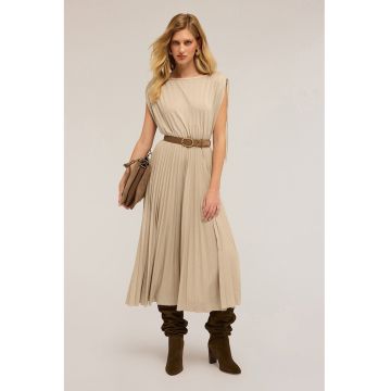 Rochie midi cu pliuri