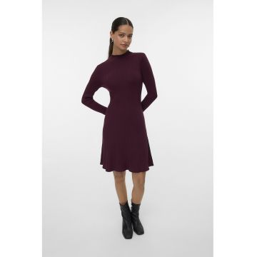 Rochie midi tricotata si striata